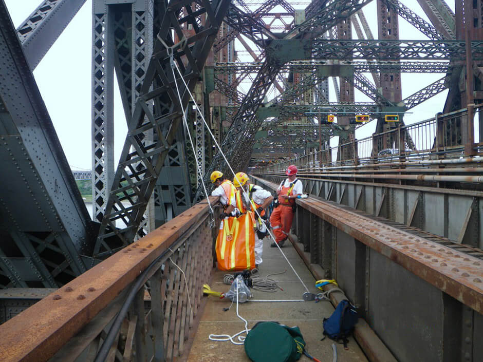 Inspection du pont de Québec